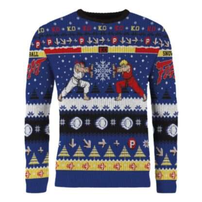 Street Fighter Christmas Pullover Ryu & Ken