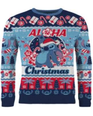 Lilo & Stitch Christmas Pullover Stitch Aloha Christmas