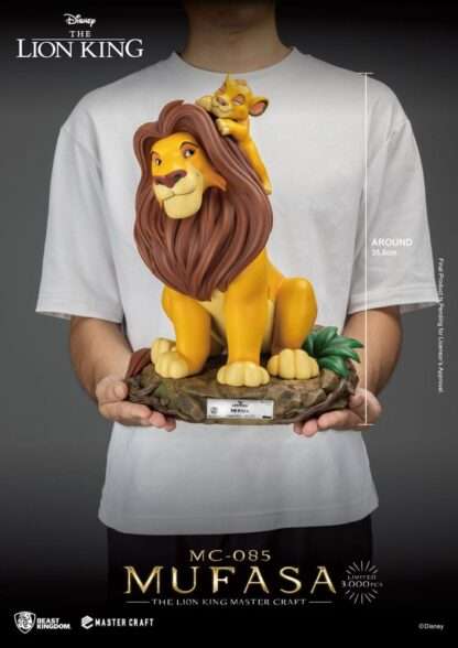 Disney Master Craft Statue Der König der Löwen Mufasa 36 cm    - Beschädigte Verpackung – Bild 8