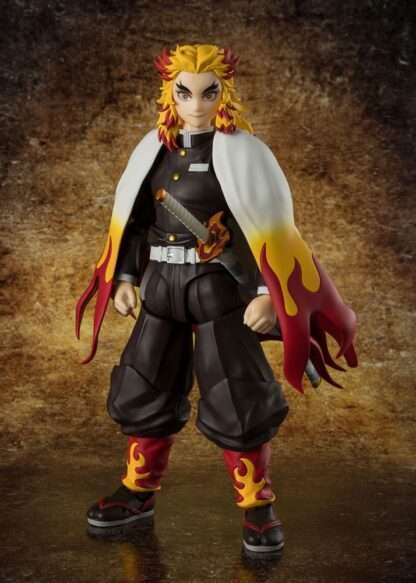 Demon Slayer: Kimetsu no Yaiba S.H.Figuarts Actionfigur Kyojuro Rengoku 15 cm            - Beschädigte Verpackung