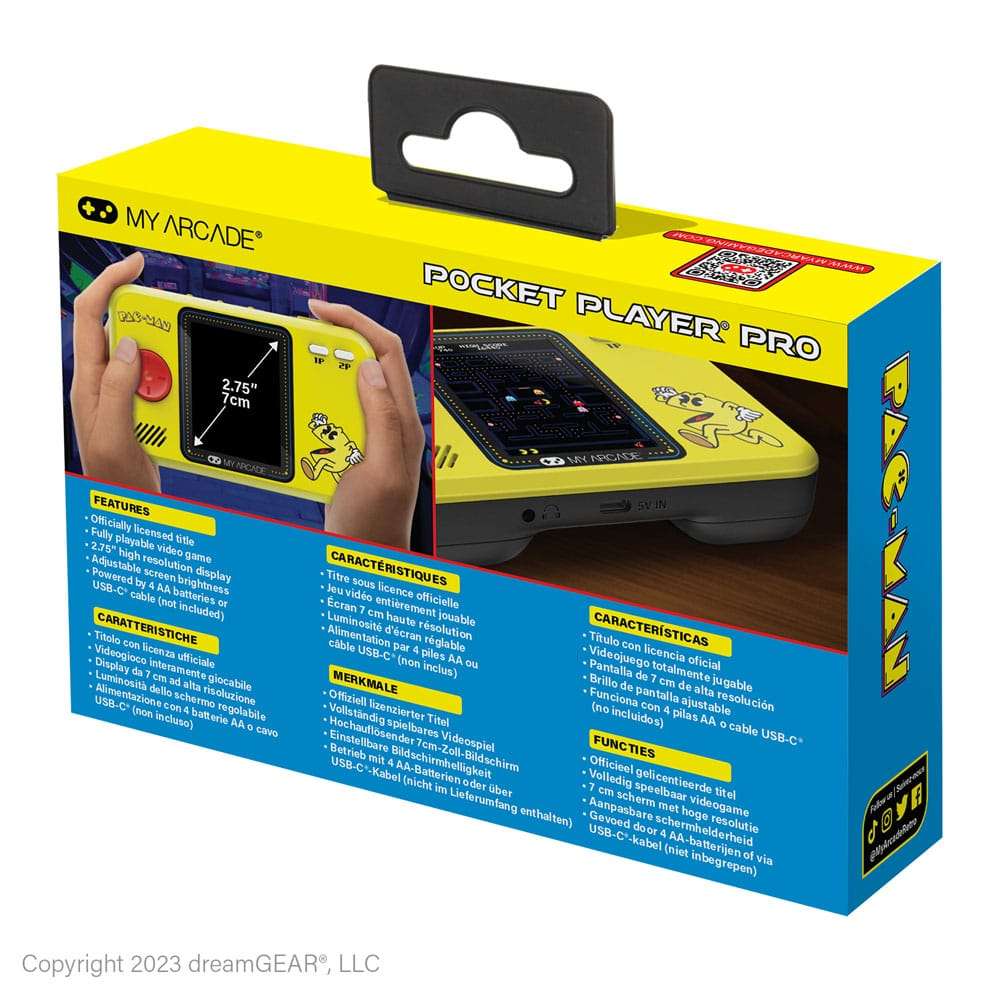 Pac-Man tragbare Spielkonsole Pocket Player Pro – Bild 4