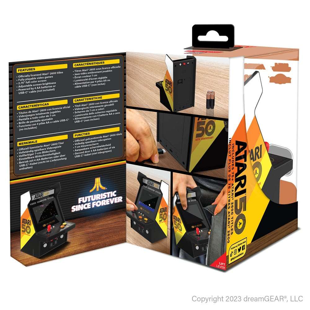 Atari tragbare Spielkonsole Retro Arcade Micro Player Pro – Bild 3