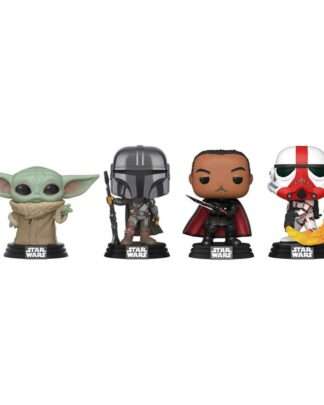 Star Wars POP! Movies Vinyl Figuren 4er-Pack Mandalorian Holiday 9 cm