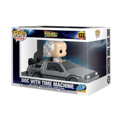Zurück in die Zukunft POP! Rides Deluxe Vinyl Figur Doc w/Time Machine 9 cm - Beschädigte Verpackung – Bild 2