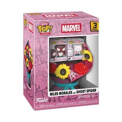 Marvel Bitty POP! Bouquet Vinyl Figuren Miles Morales & Ghost Spider (Valentine) 4 cm – Bild 2