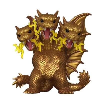 *heo Exclusive Edition* Godzilla Super Sized POP! Movies Vinyl Figur King Ghidora (Electric) 15 cm
