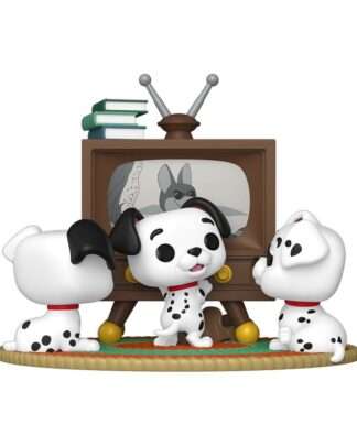 101 Dalmatiner POP Moment Vinyl Figuren Rolly, Patch & Lucky with TV 9 cm
