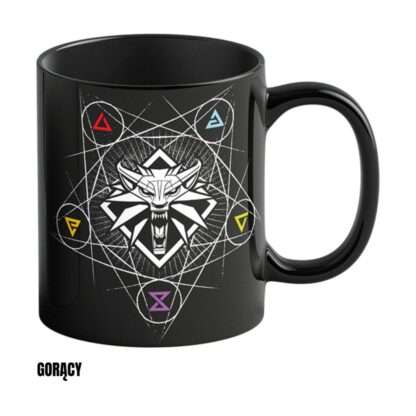 The Witcher III: Wild Hunt Tasse mit Thermoeffekt Witcher Symbole 480 ml – Bild 2