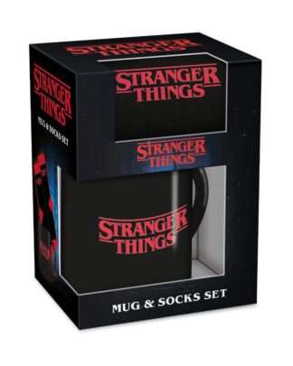 Stranger Things Tasse & Socken Set Logo