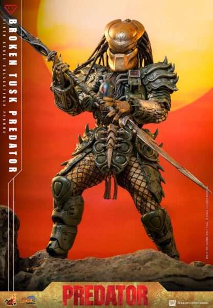 Alien vs. Predator Comic Masterpiece Actionfigur 1/6 Broken Tusk Predator 35 cm – Bild 3