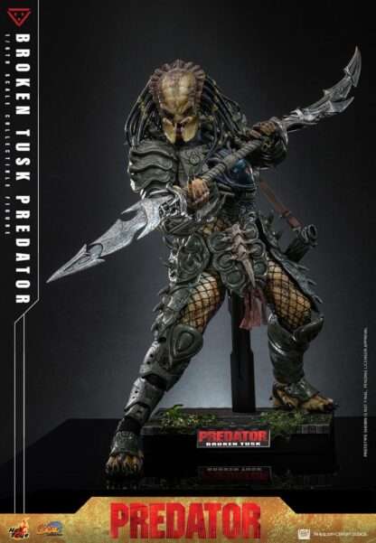 Alien vs. Predator Comic Masterpiece Actionfigur 1/6 Broken Tusk Predator 35 cm – Bild 7