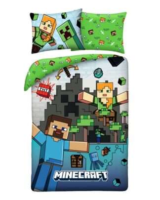 Minecraft Bettwäsche Ver. 7 140 x 200 cm / 70 x 90 cm