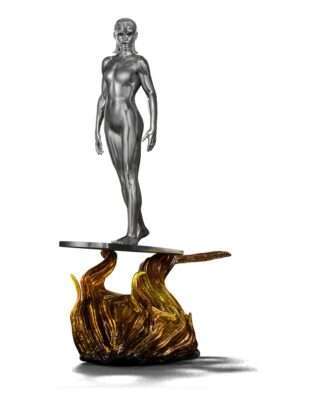 Fantastic Four Art Scale Statue 1/10 Silver Surfer 27 cm
