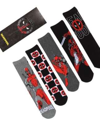 Marvel Socken 5er-Pack Deadpool L-XL