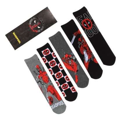 Marvel Socken 5er-Pack Deadpool L-XL