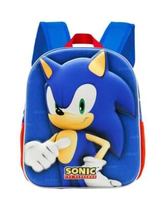 Sonic The Hedgehog 3D Rucksack Sega Velocity Blue Small