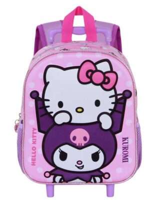Sanrio 3D Rucksack mit Rädern Hello Kitty Playful Pink Small
