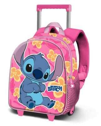 Lilo & Stitch 3D Rucksack mit Rädern Cute Pink Small