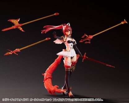 Kotobukiya M.S.G. Model Kit Zubehör-Set Virtuous Style 11 Pole Weapon Set Flamerite Ver. – Bild 9