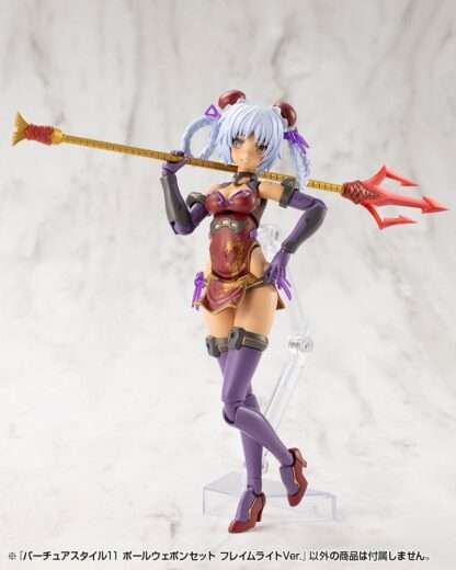 Kotobukiya M.S.G. Model Kit Zubehör-Set Virtuous Style 11 Pole Weapon Set Flamerite Ver. – Bild 13