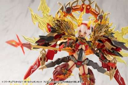 Kotobukiya M.S.G. Model Kit Zubehör-Set Virtuous Style 11 Pole Weapon Set Flamerite Ver. – Bild 15