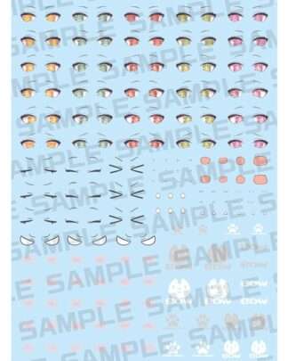 Megami Device M.S.G. Zubehör-Set für Plastic Model Kits 1/1 Puni Mofu Gin Lang Eye Decal Set