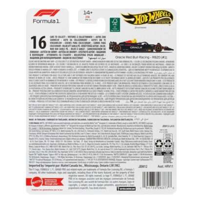 Formel 1 Hot Wheels Premium Diecast Modellauto 1/64 Oracle Red Bull Racing RB20 (#1) (Max Verstappen 2024) – Bild 3