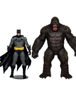 DC Justice League Monsterverse DC Multiverse Actionfiguren 2er-Pack Batman & Kong 29 cm  - Beschädigte Verpackung
