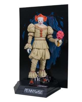 It: Welcome to Derry Movie Maniacs PVC Statue Pennywise (Flashback) (Gold Label) 16 cm - Beschädigte Verpackung