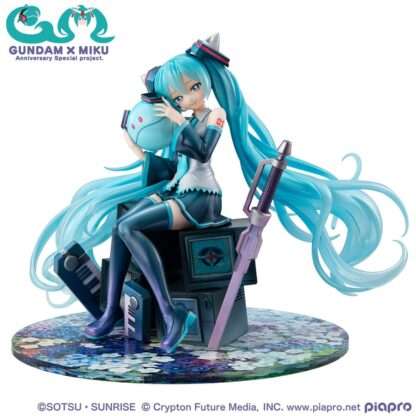 Mobile Suit Gundam x Hatsune Miku Lucrea PVC Statue Hatsune Miku x OO Gundam 45th Anniversary 17 cm – Bild 8