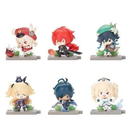 Genshin Impact Battle Scene Series Sammelfiguren 6er-Pack Mondstadt Edition 5 cm  - Beschädigte Verpackung