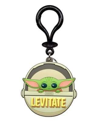 Star Wars Soft Touch PVC Taschenanhänger Baby Yoda Schwebend