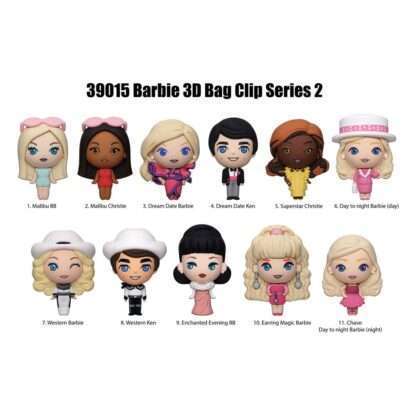 Barbie 3D PVC-Taschenanhänger Serie 2 Display  (24) – Bild 2