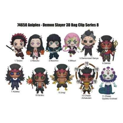 Demon Slayer Season 3 3D PVC-Taschenanhänger Serie 8 Display  (24) – Bild 2