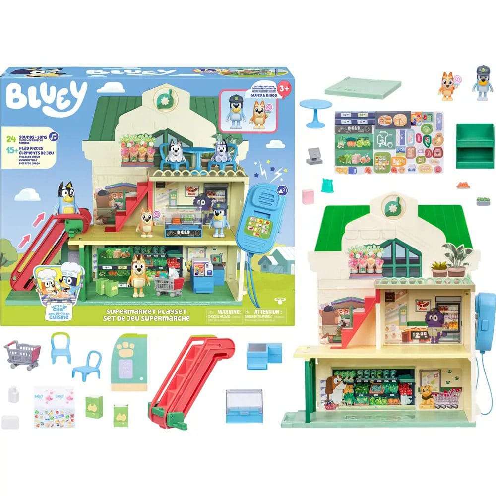 Bluey Minifiguren Spielset Bluey Let's Play Chef Supermarkt – Bild 14