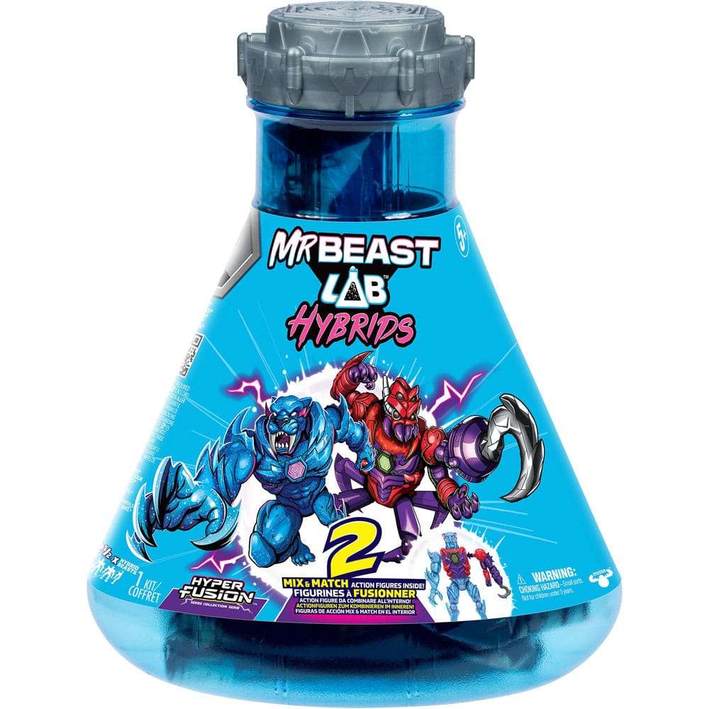 Mr. Beast Lab Hybrids Series 2 Minifiguren 2er-Pack Spider vs Energy Panther 11 cm – Bild 5