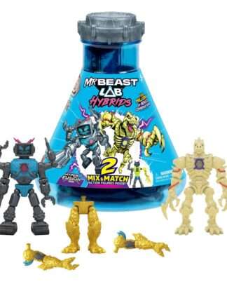 Mr. Beast Lab Hybrids Series 2 Mini Figuren 2er-Pack Lab-Bot vs Gid Skeleton 11 cm