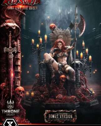 Red Sonja Throne Legacy Collection Statue 1/3 Red Sonja: Long Live the Queen Bonus Version 77 cm