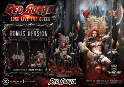 Red Sonja Throne Legacy Collection Statue 1/3 Red Sonja: Long Live the Queen Bonus Version 77 cm – Bild 3
