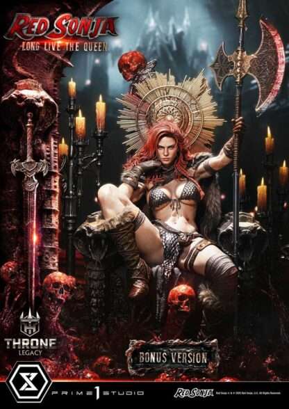 Red Sonja Throne Legacy Collection Statue 1/3 Red Sonja: Long Live the Queen Bonus Version 77 cm – Bild 4