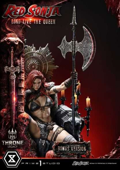 Red Sonja Throne Legacy Collection Statue 1/3 Red Sonja: Long Live the Queen Bonus Version 77 cm – Bild 7