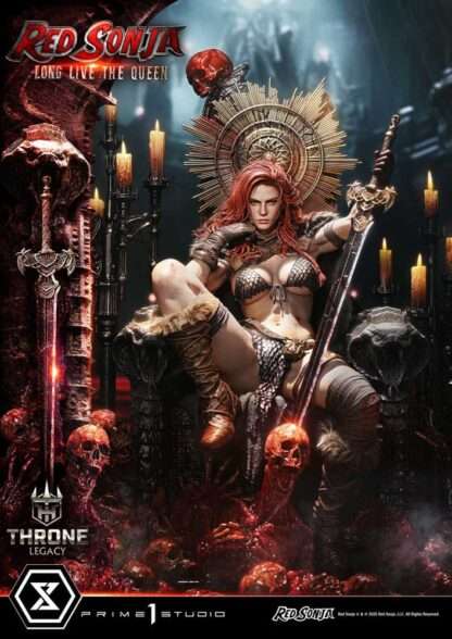 Red Sonja Throne Legacy Collection Statue 1/3 Red Sonja: Long Live the Queen Bonus Version 77 cm – Bild 8