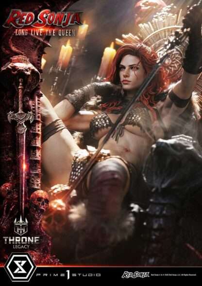 Red Sonja Throne Legacy Collection Statue 1/3 Red Sonja: Long Live the Queen Bonus Version 77 cm – Bild 17