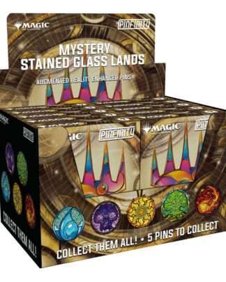 Magic: The Gathering Ansteck-Pins  Blind Box Mystery Stained Glass Lands Sortiment (10)