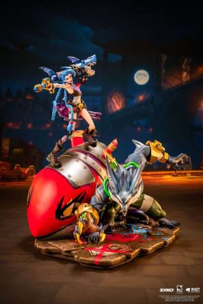 League of Legends Statue 1/10 2XKO Jinx & Warwick Diorama 37 cm – Bild 4