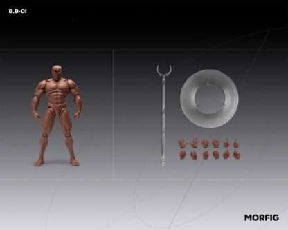 Inart Actionfigur 1/12 Blank Male Body Black 17 cm