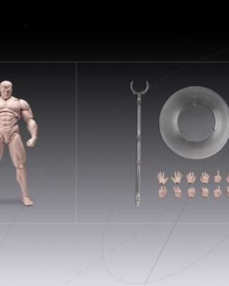 Inart Actionfigur 1/12 Blank Male Body Skintone 17 cm