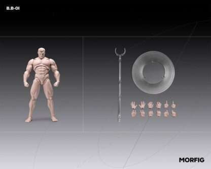 Inart Actionfigur 1/12 Blank Male Body Skintone 17 cm