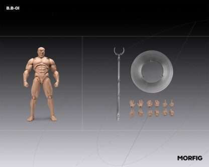Inart Actionfigur 1/12 Blank Male Body White 17 cm