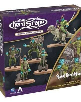 Heroscape Armeeerweiterung Age of Annihilation Chain Gruts & Ramosaur Rider (Common) *Englische Version*